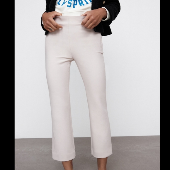 Zara Pants - Zara mini cropped flared leggings NWT